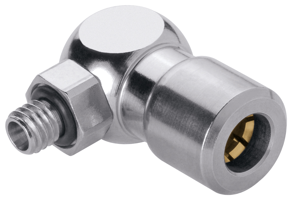 Elbow Push to Connect Fittings, Metric, Nickel Plated Brass - 687 Series BASICLINE©