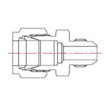 Double Ferrule Model Tube Fitting AN Union DUC (Ihara Science)
