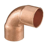 銅管接頭，熱水供應/製冷劑管路，銅管彎頭(90°)