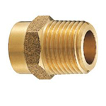 銅管配件，熱水供應用銅管配件，銅管外螺紋套筒(銅棒)