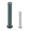 Precision Pivot Pins -  Flanged, Retaining Ring Groove, Standard, Inch Measurements (MISUMI)