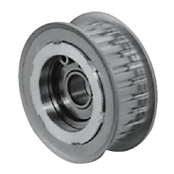 MXL and XL Flanged Idlers with Teeth - Center Bearing (MISUMI)