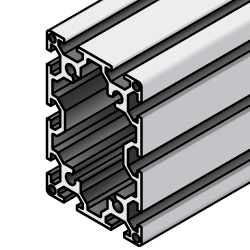 60x90 Aluminum Extrusion w/ Milled Surfaces - 6 Series, Base 30