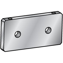 扁鋼安裝板,支架,孔對稱放置在中心點(三角)
