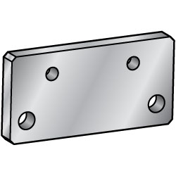 軋製鋁扁杆安裝- B可選，可配置(MISUMI)