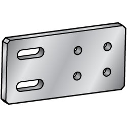 可配置掛起板-滾動鋁體、雙側槽和側4Hole