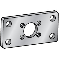 可配置掛起板-滾化鋁、雙側洞、圓洞中心4Hole