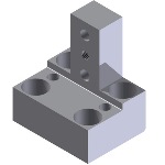 NAAMS L-塊 -  T形，標準或可配置，3個孔（MISUMI）