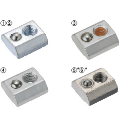 6係列鋁型材預裝配插入彈簧螺母