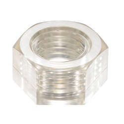 PC (Polycarbonate)/Hex Nuts Transparent (Nippon Chemical Screw)
