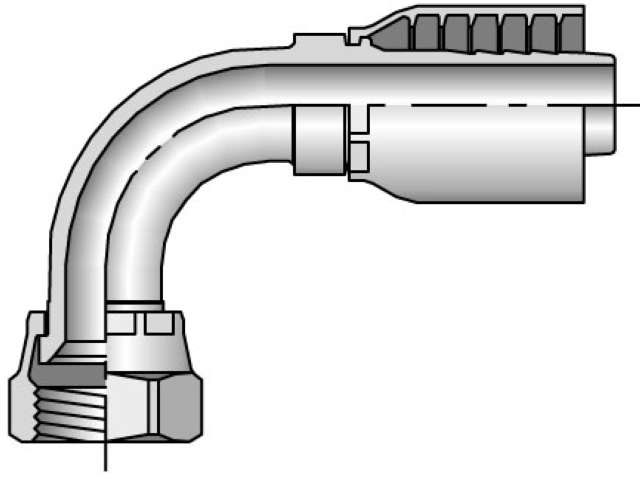 液壓軟管適配器-Elbow90°Swifting