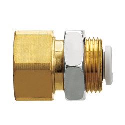艙壁連接器推到連接配件，黃銅- KQ2E係列