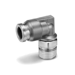 Male Elbow Push to Connect Fittings with Thread Sealant, 316 Stainless Steel - KQB2L Series
