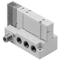 5-Port電磁閥、插件、SY3000/5000/7000係列、單一單元/ Sub-Plate類型(SMC)