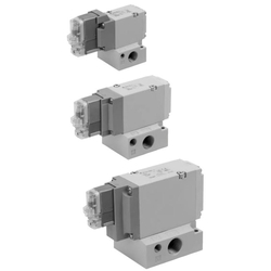 3端口電磁閥,先導式提升類型、基礎安裝單(SMC)