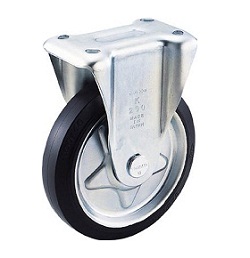 Press-Formed橡膠腳輪、固定的