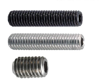 Cup-PointSet螺絲-不鏽鋼、、黑氧化疊加、M2-M12、Carse、HexSocket