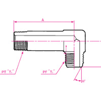 液壓軟適應器-PT連接PF30oFCS Male90o Elbow